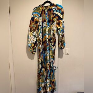 Beulah colorful one size maxi dress